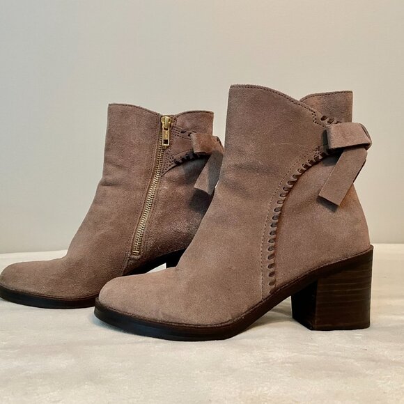 UUG Taupe Suede Ankle Boots - Picture 6 of 14